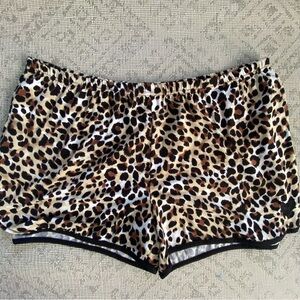 Betsey Johnson Cheetah Print PJ Shorts Size XL